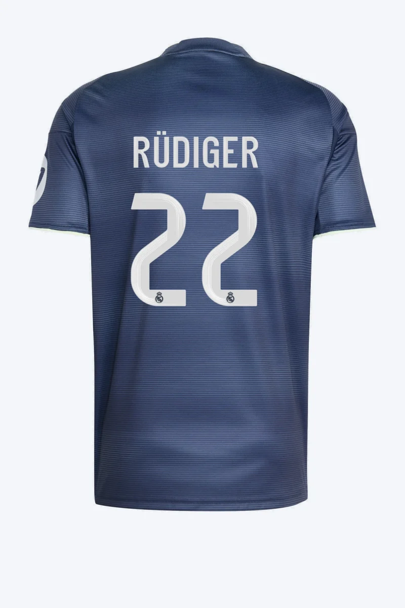 Rüdiger 22 Voetbalshirt - Real Madrid 25/26 Uit