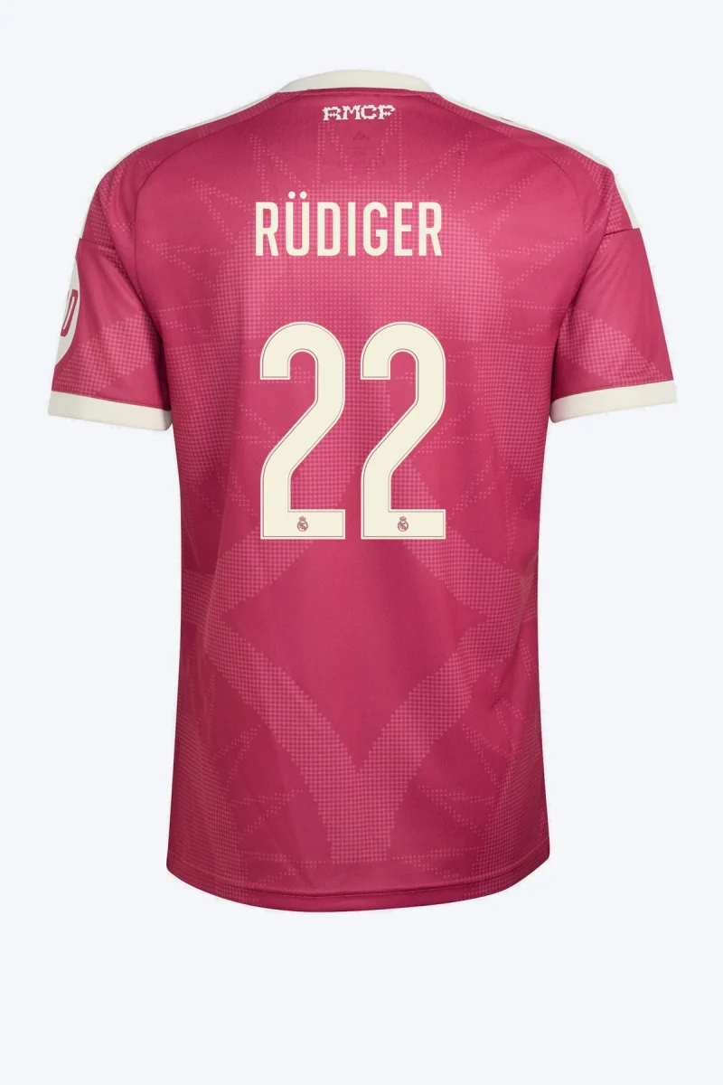 Rüdiger 22 Voetbalshirt - Real Madrid 26/27 Derde