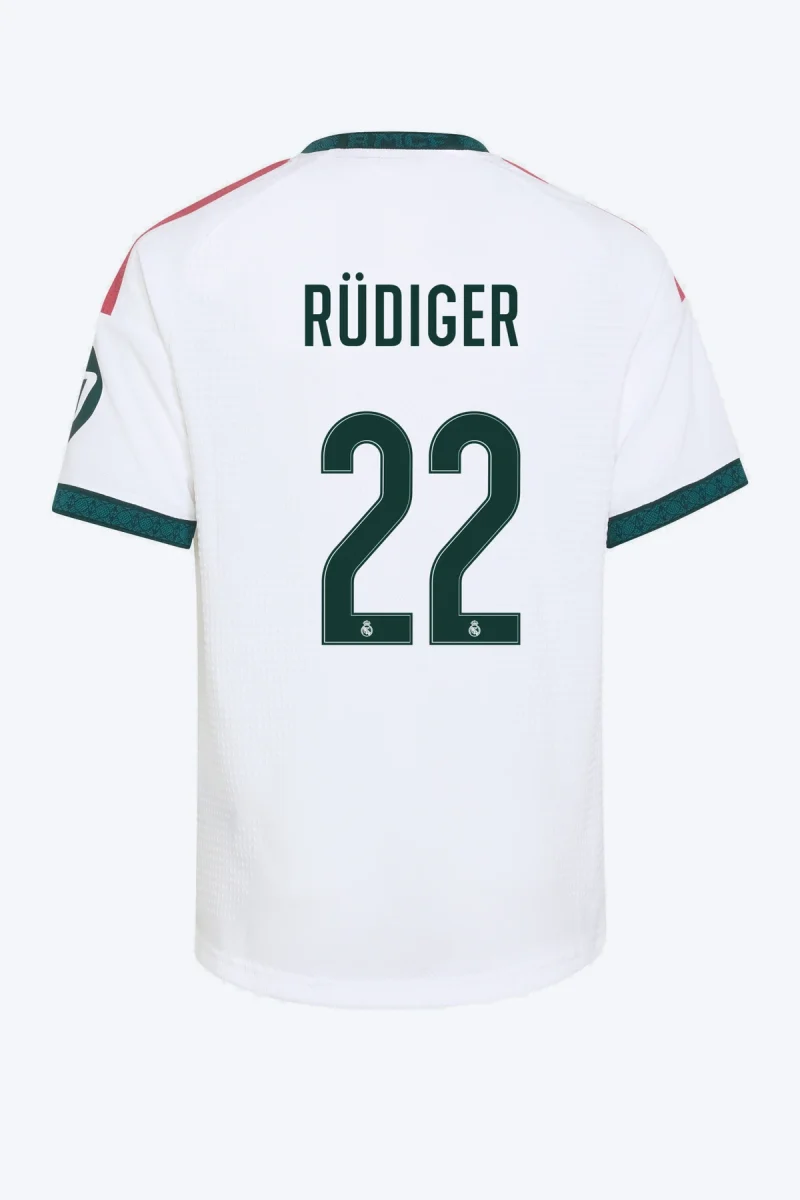Rüdiger 22 Voetbalshirt - Real Madrid 26/27 Thuis Authentic Kids