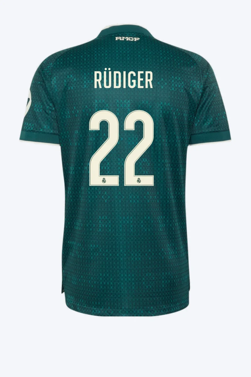 Rüdiger 22 Voetbalshirt - Real Madrid 26/27 Uit Authentic