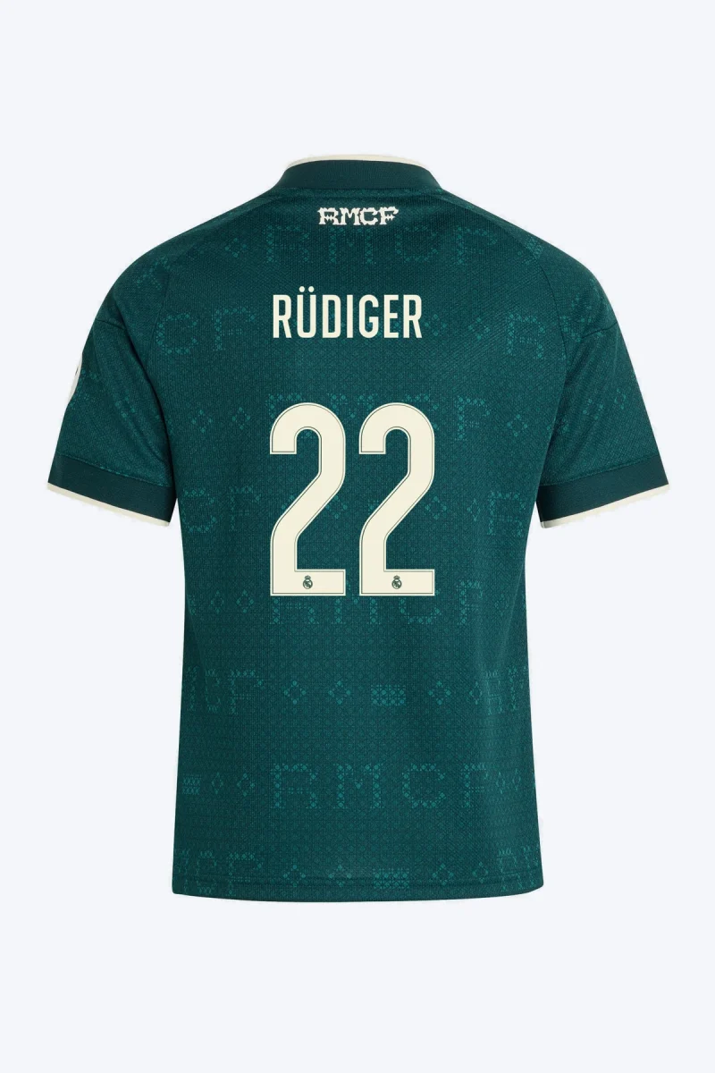 Rüdiger 22 Voetbalshirt - Real Madrid 26/27 Uit Kids