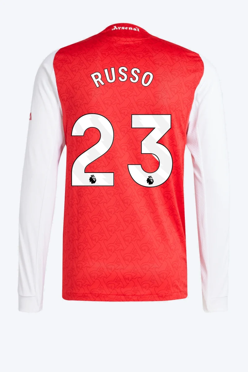 Russo 23 Voetbalshirt - Arsenal 25/26 Lange Mouw Thuis Authentic