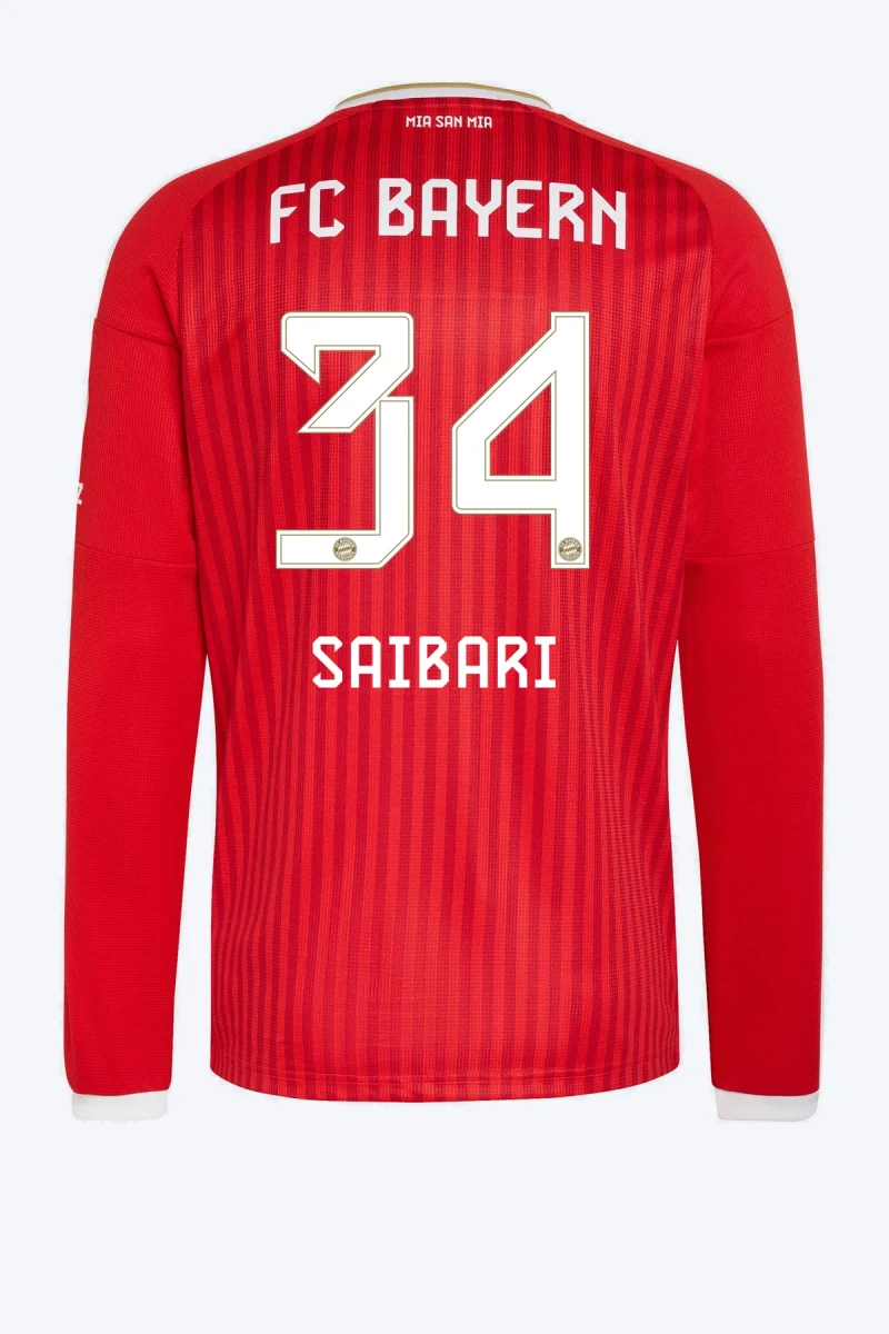 Saibari 34 Voetbalshirt - FC Bayern 26/27 Thuis Lange Mouw