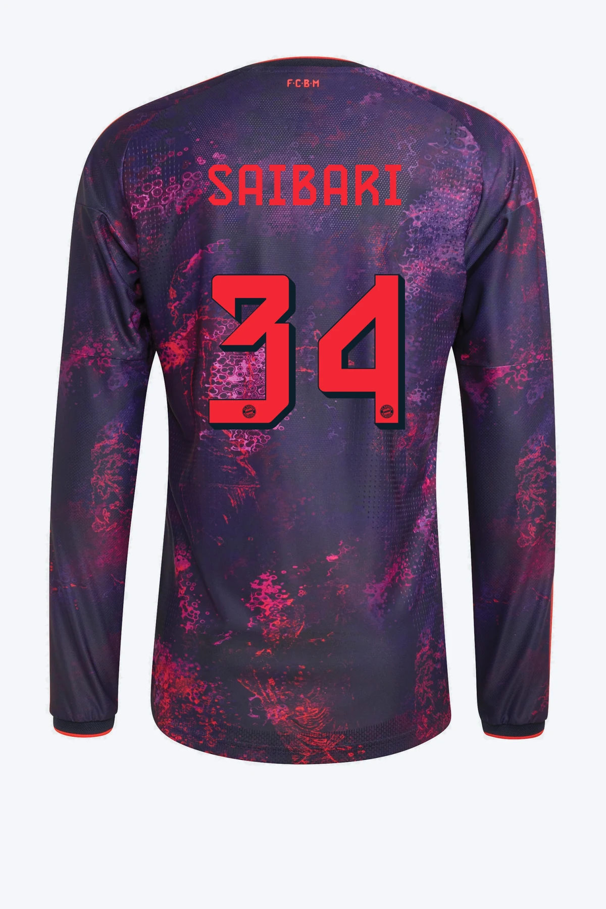 Saibari 34 Voetbalshirt - FC Bayern Munich 26/27 Derde Authentic Lange Mouw