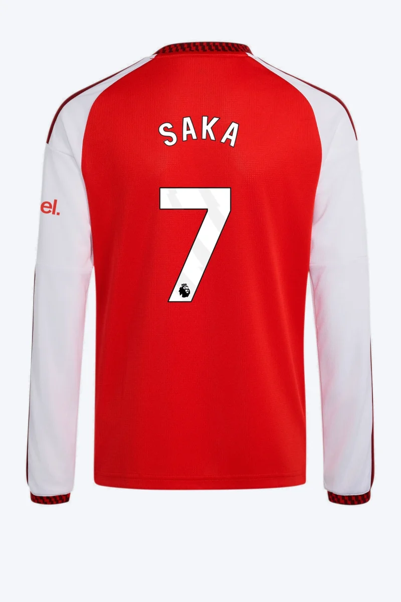 Saka 7 Voetbalshirt - Arsenal FC 26/27 Thuis Kids Longsleeve