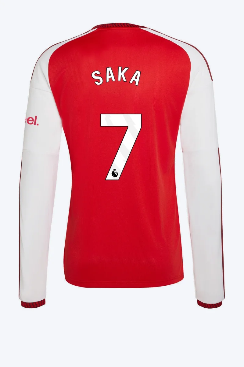 Saka 7 Voetbalshirt - Arsenal FC 26/27 Thuis Lange Mouw