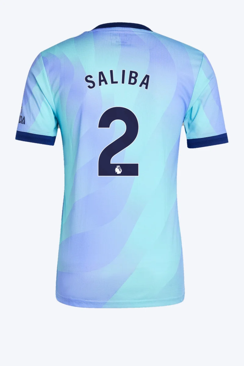Saliba 2 Voetbalshirt - Arsenal 24/25 Derde Authentic