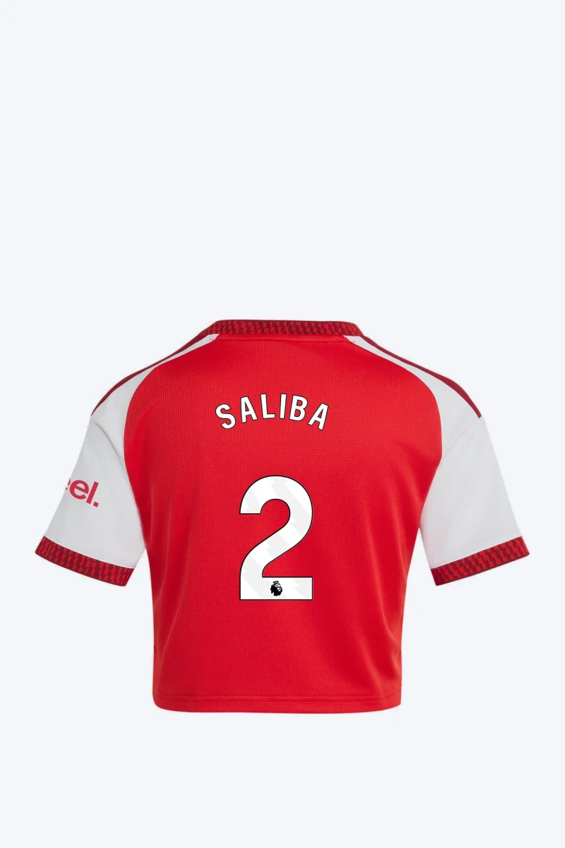 Saliba 2 Voetbalshirt - Arsenal FC 26/27 Thuis Cropped