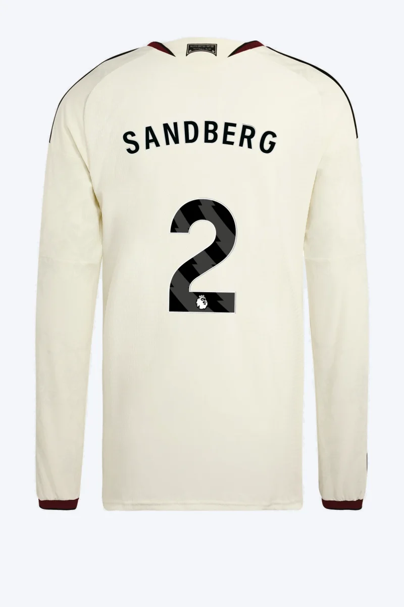 Sandberg 2 Voetbalshirt - Manchester United 26/27 Derde Authentic Longsleeve