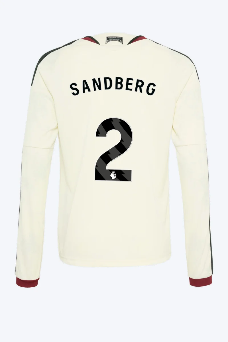 Sandberg 2 Voetbalshirt - Manchester United 26/27 Derde Kids Longsleeve