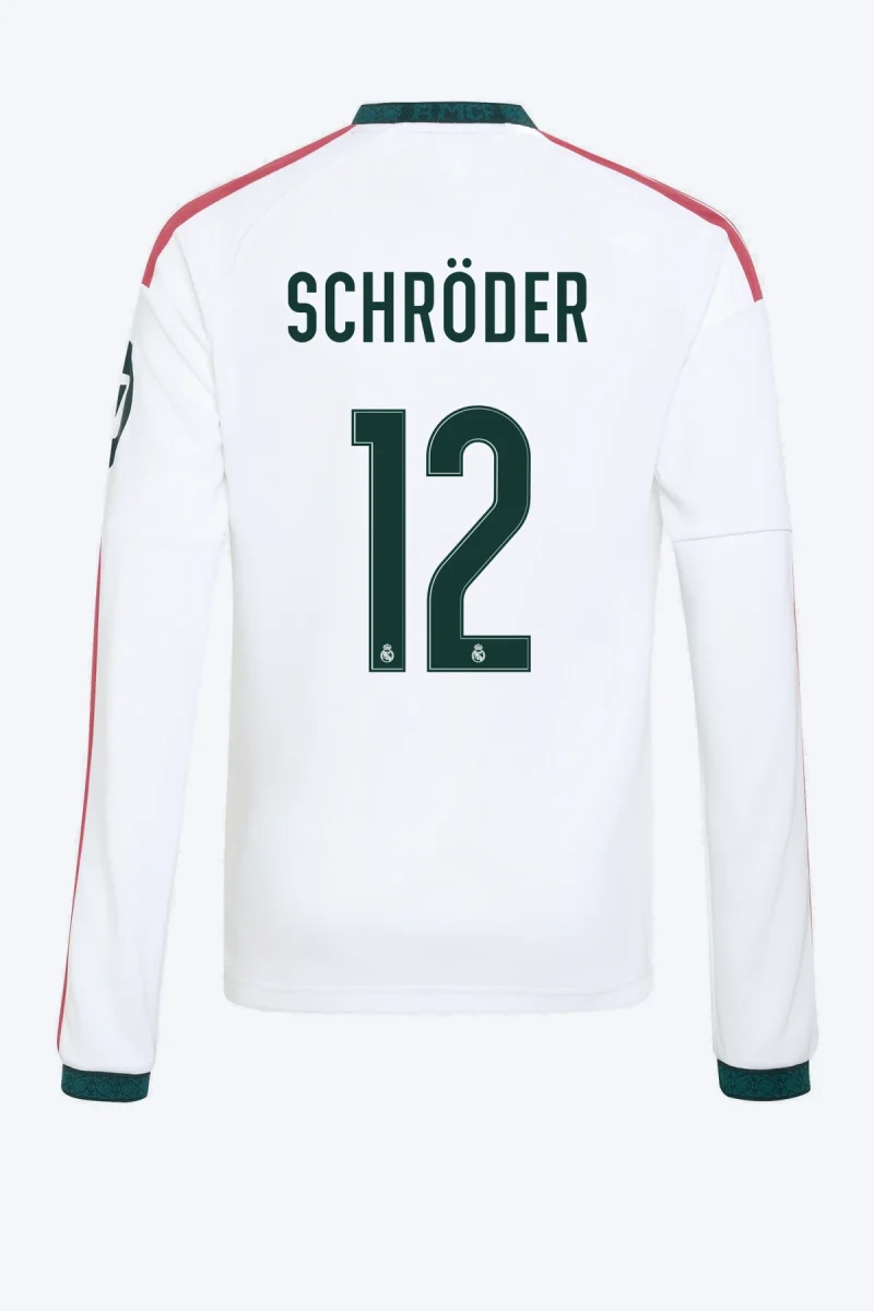 Schröder 12 Voetbalshirt - Real Madrid 26/27 Thuis Lange Mouw Kids