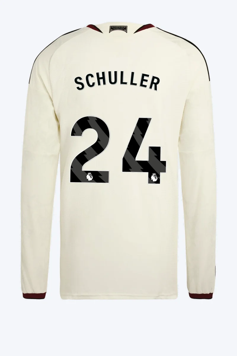 Schuller 24 Voetbalshirt - Manchester United 26/27 Derde Authentic Longsleeve