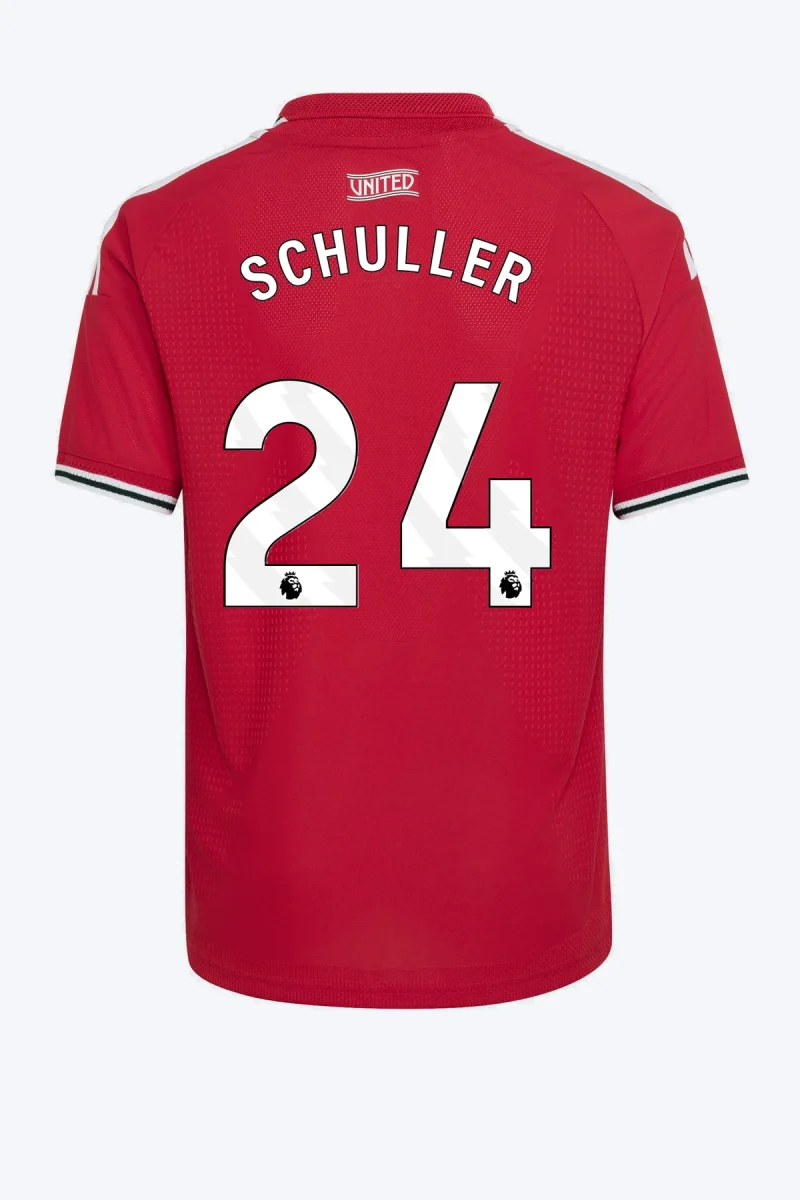 Schuller 24 Voetbalshirt - Manchester United 26/27 Thuis Authentic Kids