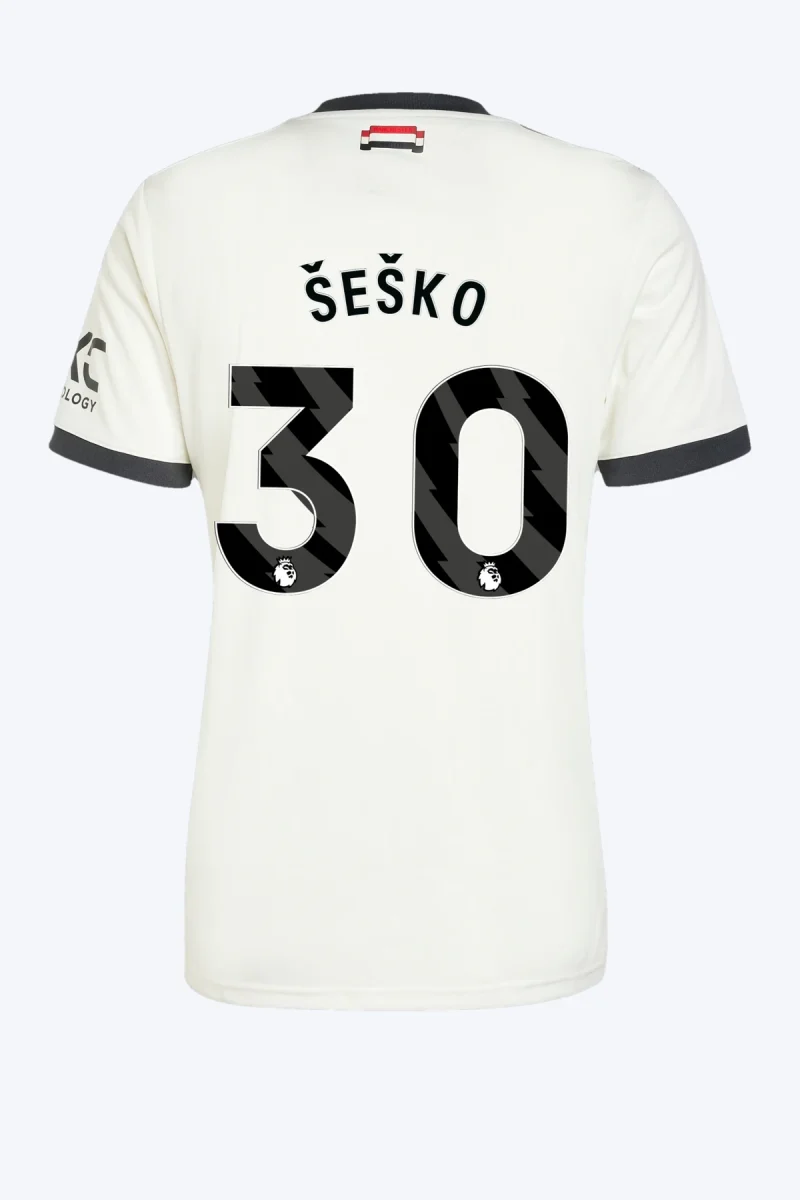 Šeško 30 Voetbalshirt - Manchester United 24/25 Derde