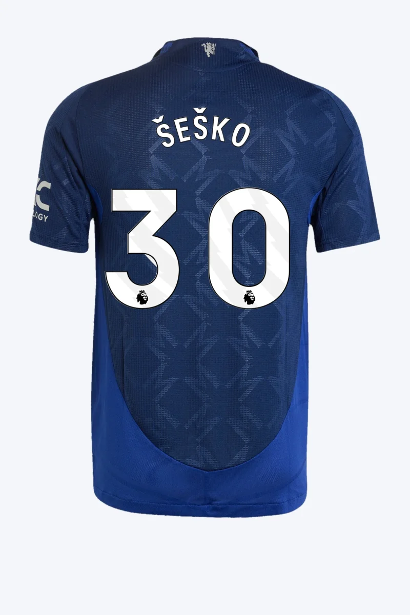 Šeško 30 Voetbalshirt - Manchester United 24/25 Uit Authentic