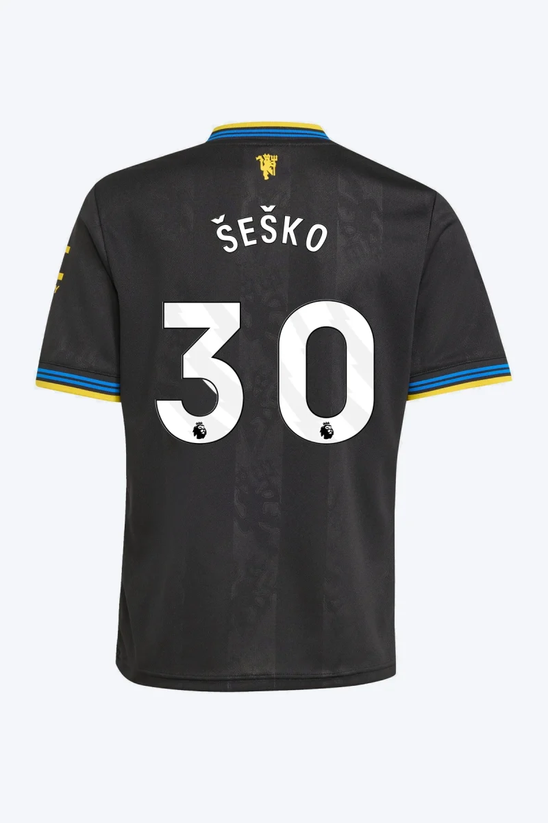 Šeško 30 Voetbalshirt - Manchester United 25/26 Derde