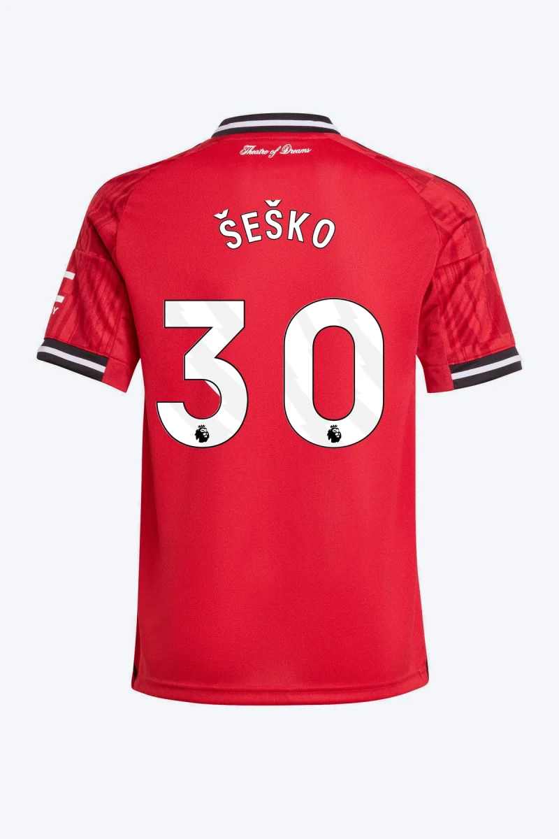 Šeško 30 Voetbalshirt - Manchester United 25/26 Thuis