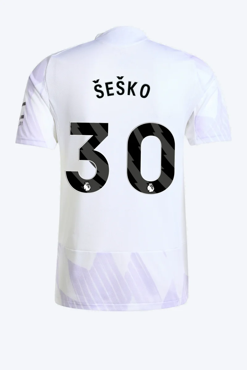 Šeško 30 Voetbalshirt - Manchester United 25/26 Uit Authentic