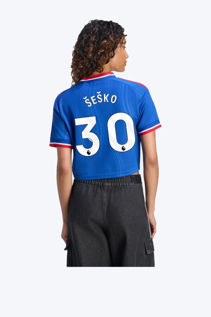 Šeško 30 Voetbalshirt - Manchester United 26/27 Uit Crop