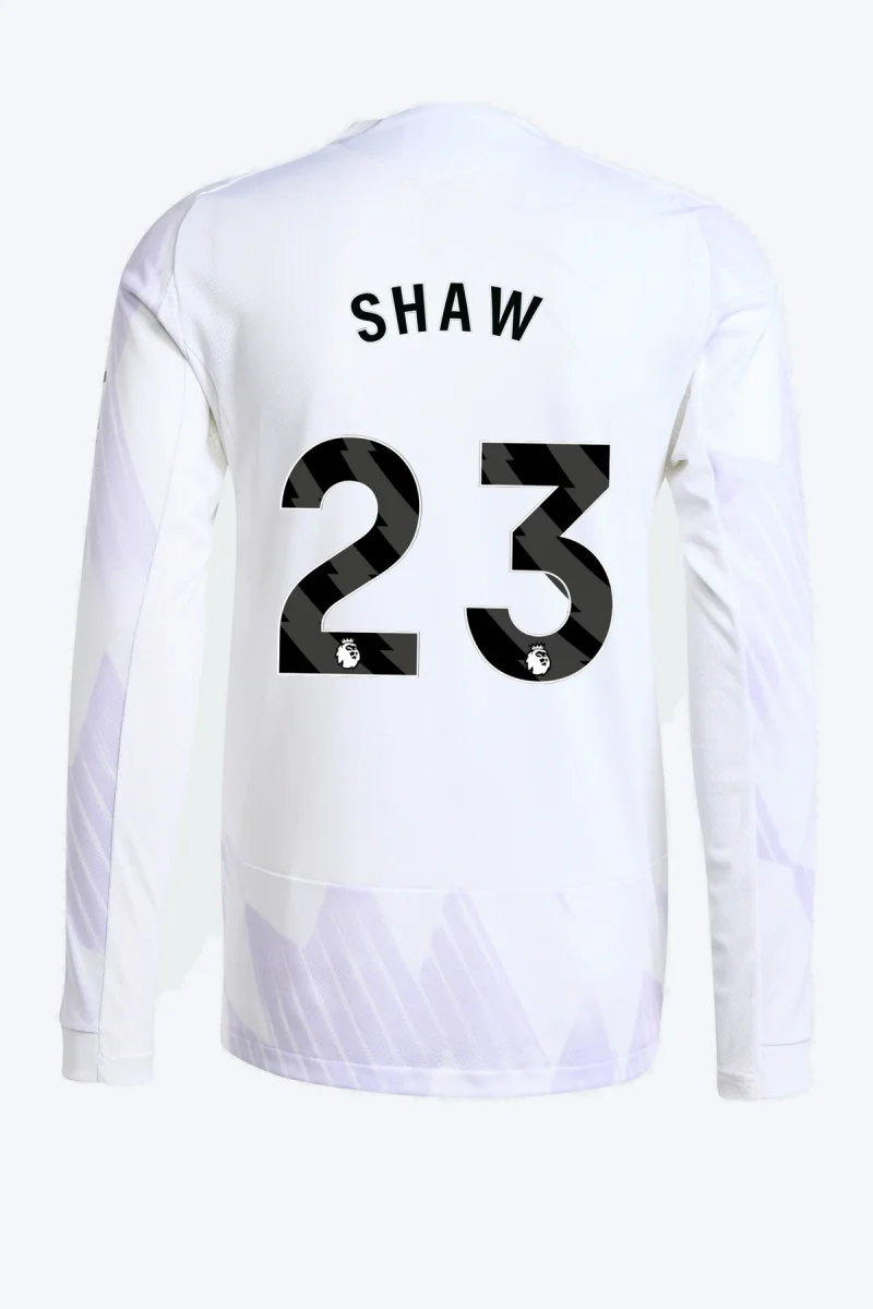 Shaw 23 Voetbalshirt - Manchester United 25/26 Lange Mouw Uit Authentic