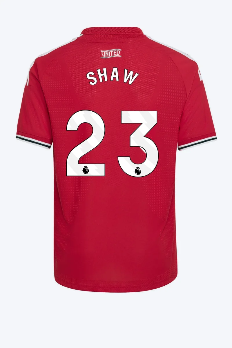 Shaw 23 Voetbalshirt - Manchester United 26/27 Thuis Authentic Kids
