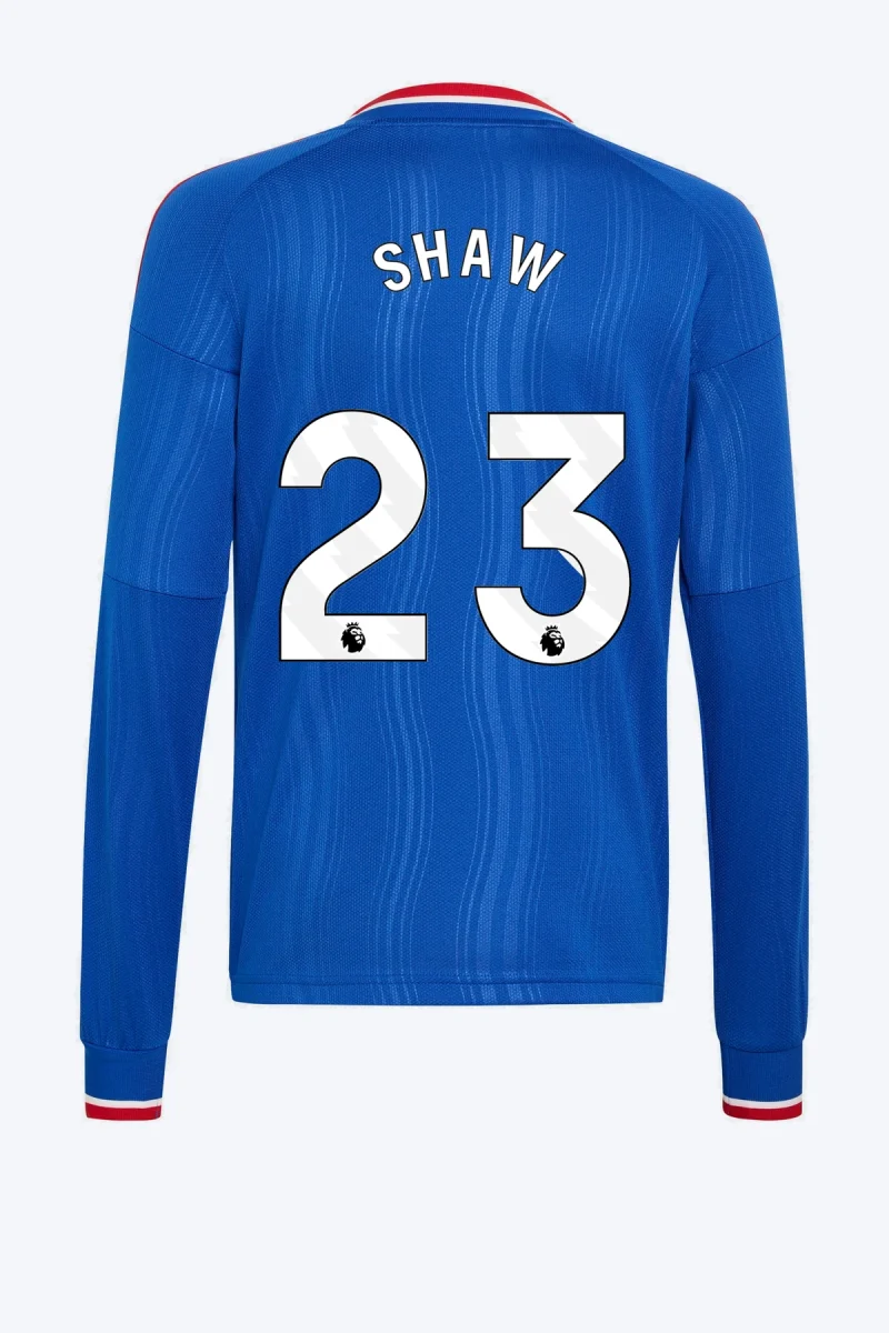 Shaw 23 Voetbalshirt - Manchester United 26/27 Uit Kids Longsleeve
