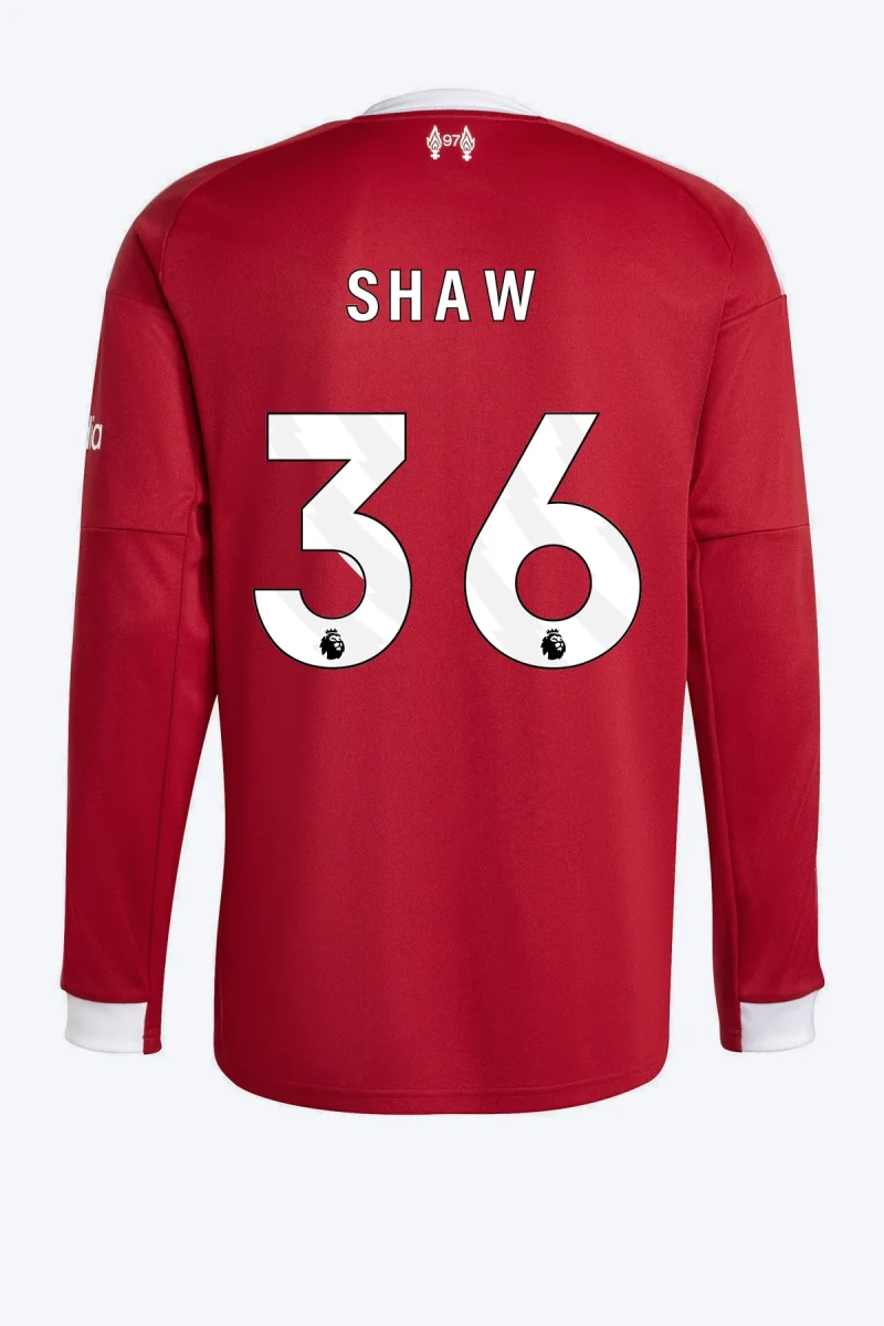 Shaw 36 Voetbalshirt - Liverpool FC 25/26 Lange Mouw Thuis