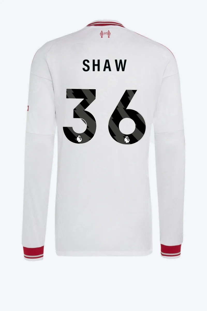 Shaw 36 Voetbalshirt - Liverpool FC 26/27 Uit Authentic Longsleeve