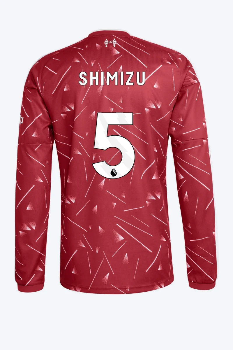 Shimizu 5 Voetbalshirt - Liverpool FC 26/27 Thuis Lange Mouw