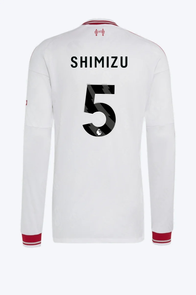 Shimizu 5 Voetbalshirt - Liverpool FC 26/27 Uit Authentic Longsleeve
