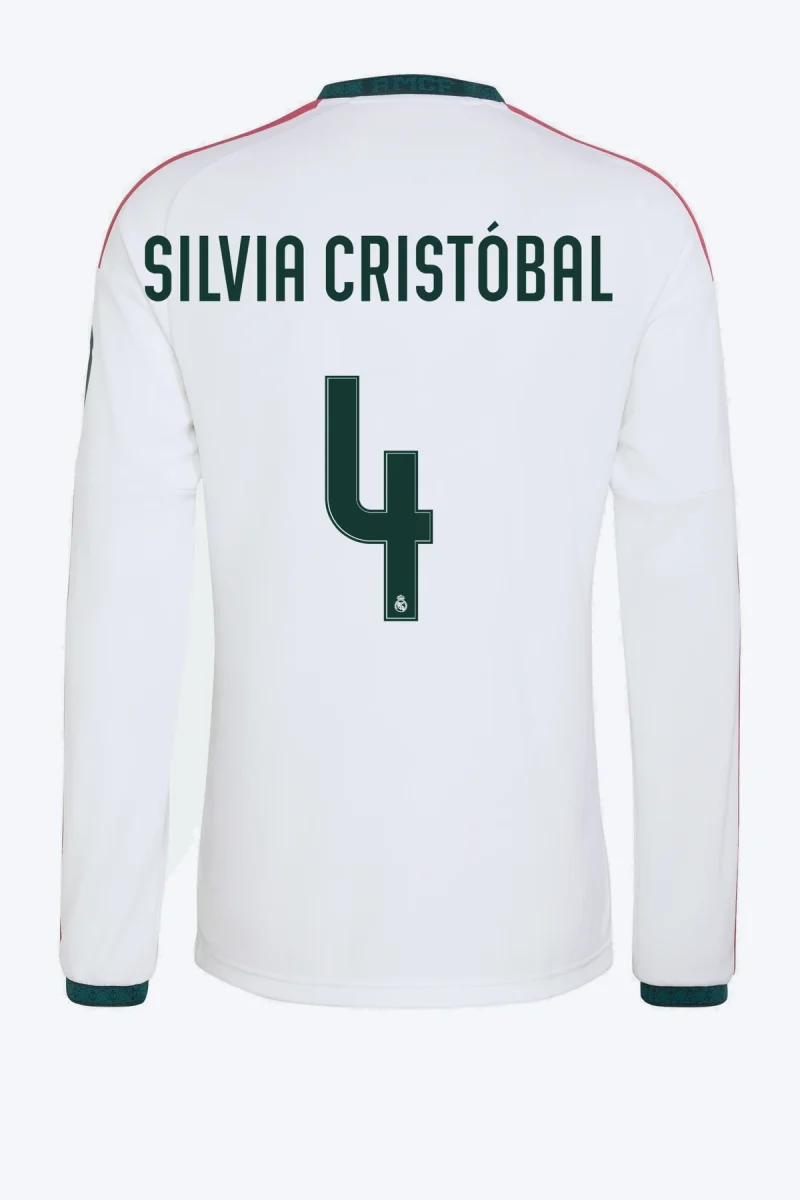 Silvia Cristóbal 4 Voetbalshirt - Real Madrid 26/27 Thuis Lange Mouw