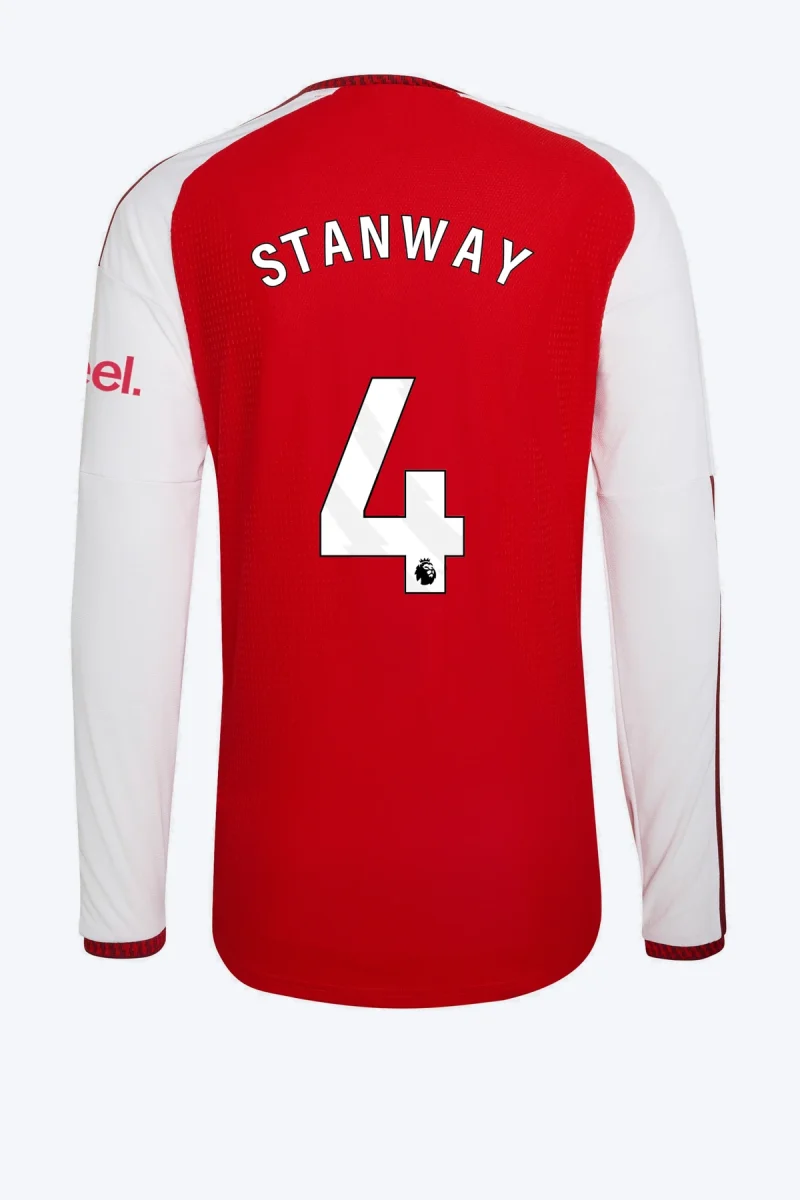 Stanway 4 Voetbalshirt - Arsenal FC 26/27 Thuis Authentic Lange Mouw