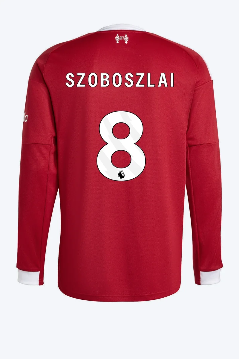Szoboszlai 8 Voetbalshirt - Liverpool FC 25/26 Lange Mouw Thuis