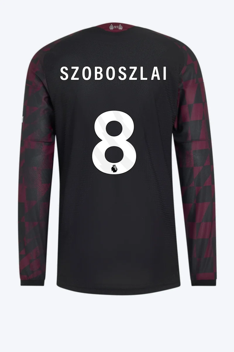 Szoboszlai 8 Voetbalshirt - Liverpool FC 26/27 Derde Authentic Longsleeve