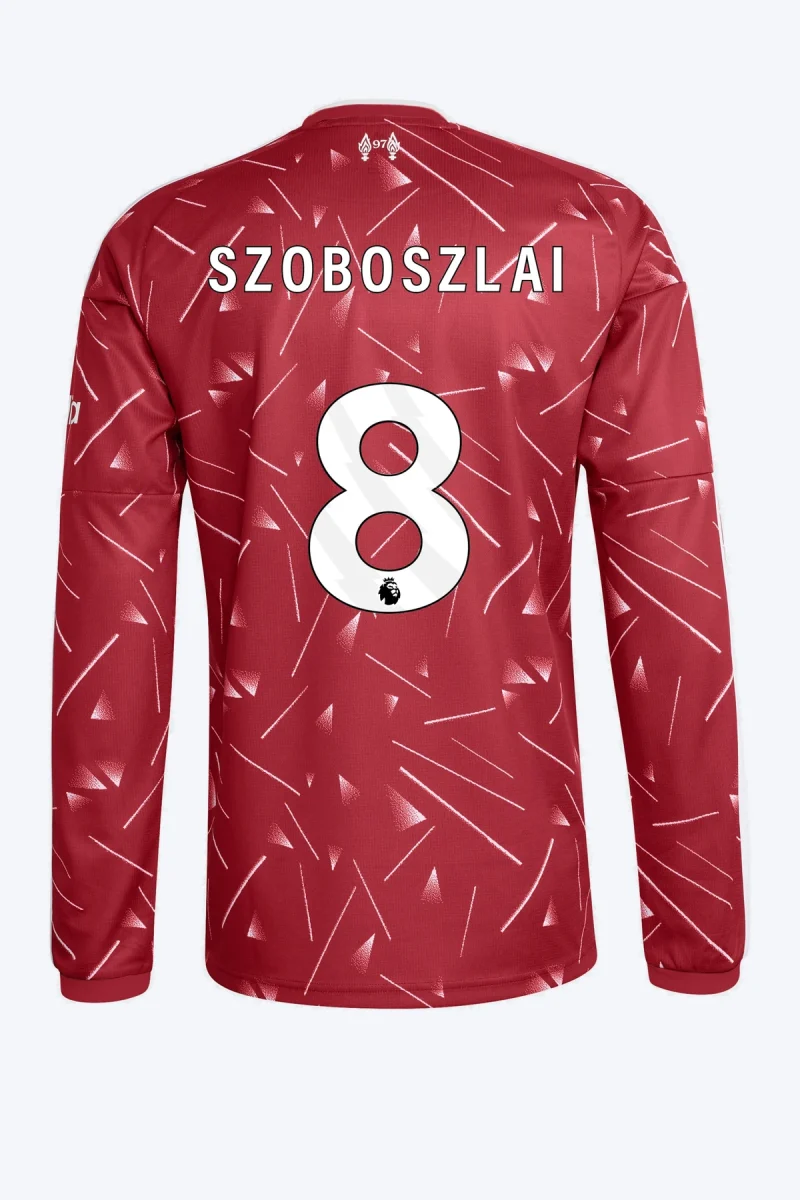 Szoboszlai 8 Voetbalshirt - Liverpool FC 26/27 Thuis Lange Mouw