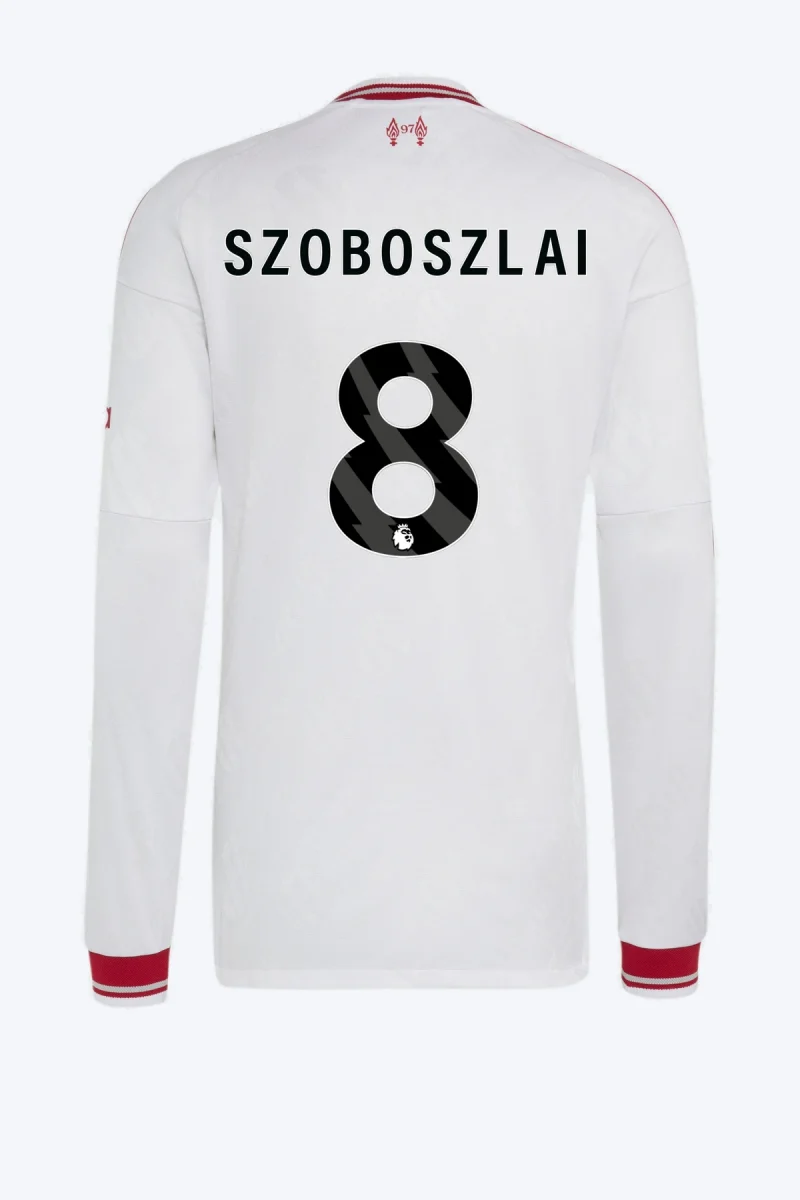 Szoboszlai 8 Voetbalshirt - Liverpool FC 26/27 Uit Authentic Longsleeve