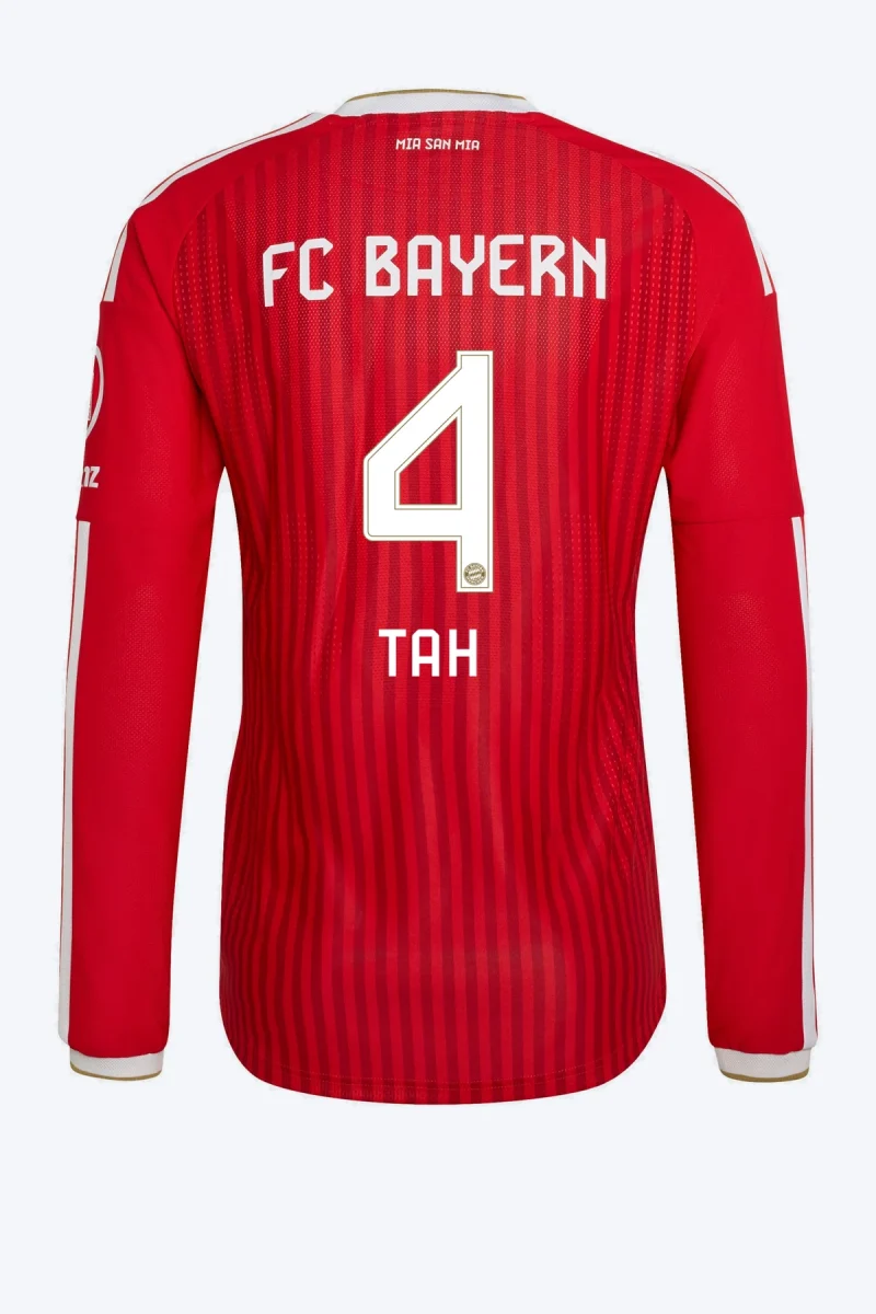 Tah 4 Voetbalshirt - FC Bayern 26/27 Thuis Authentic Lange Mouw