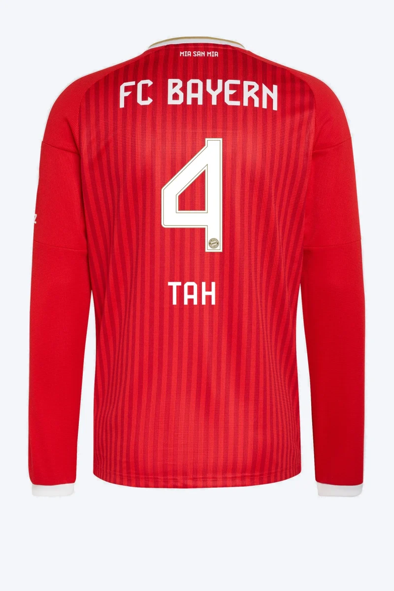 Tah 4 Voetbalshirt - FC Bayern 26/27 Thuis Lange Mouw