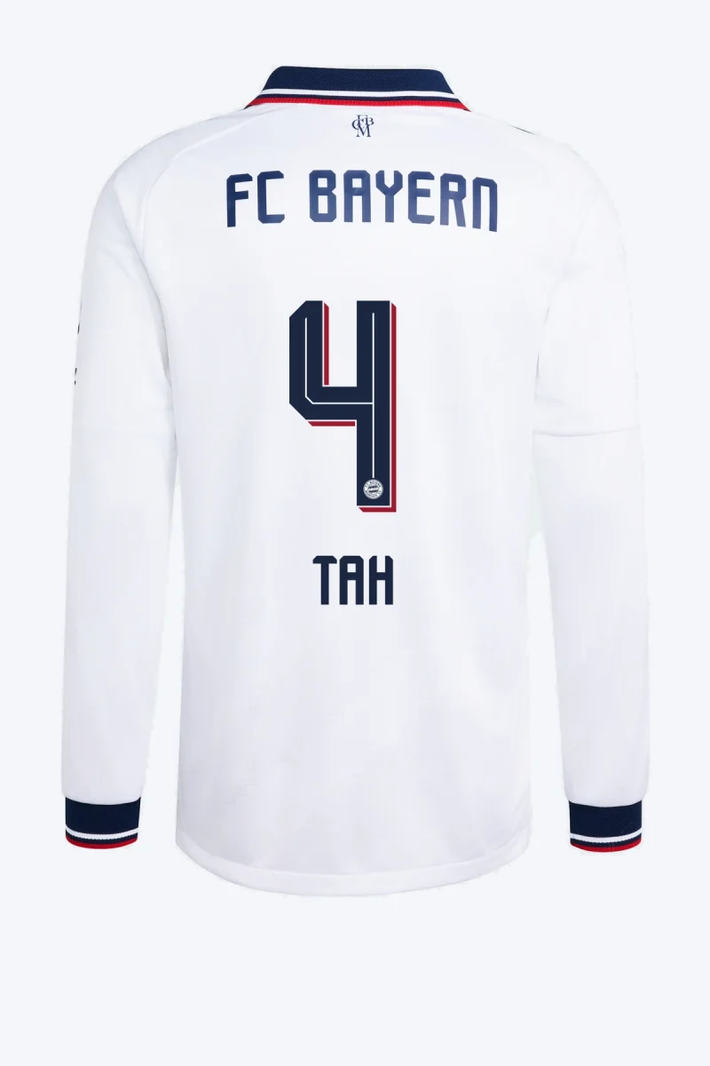 Tah 4 Voetbalshirt - FC Bayern 26/27 Uit Authentic Longsleeve