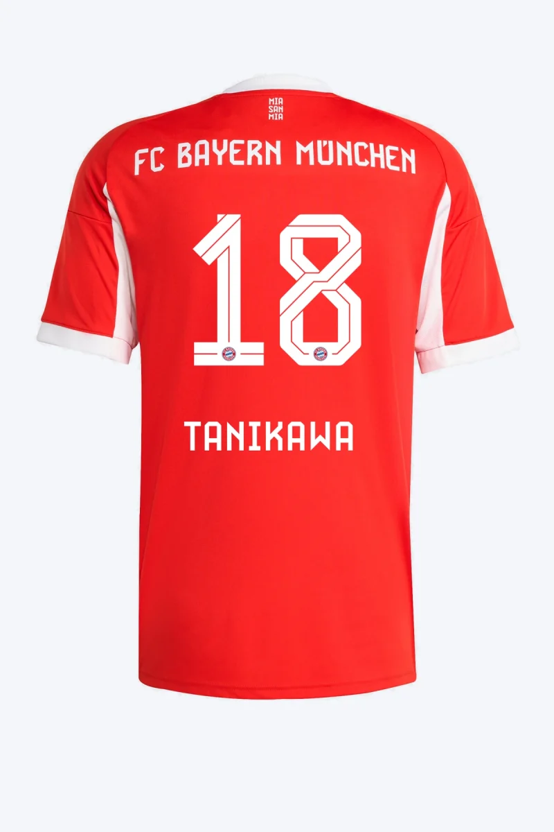 Tanikawa 18 Voetbalshirt - FC Bayern 25/26 (Dames Team) Thuis
