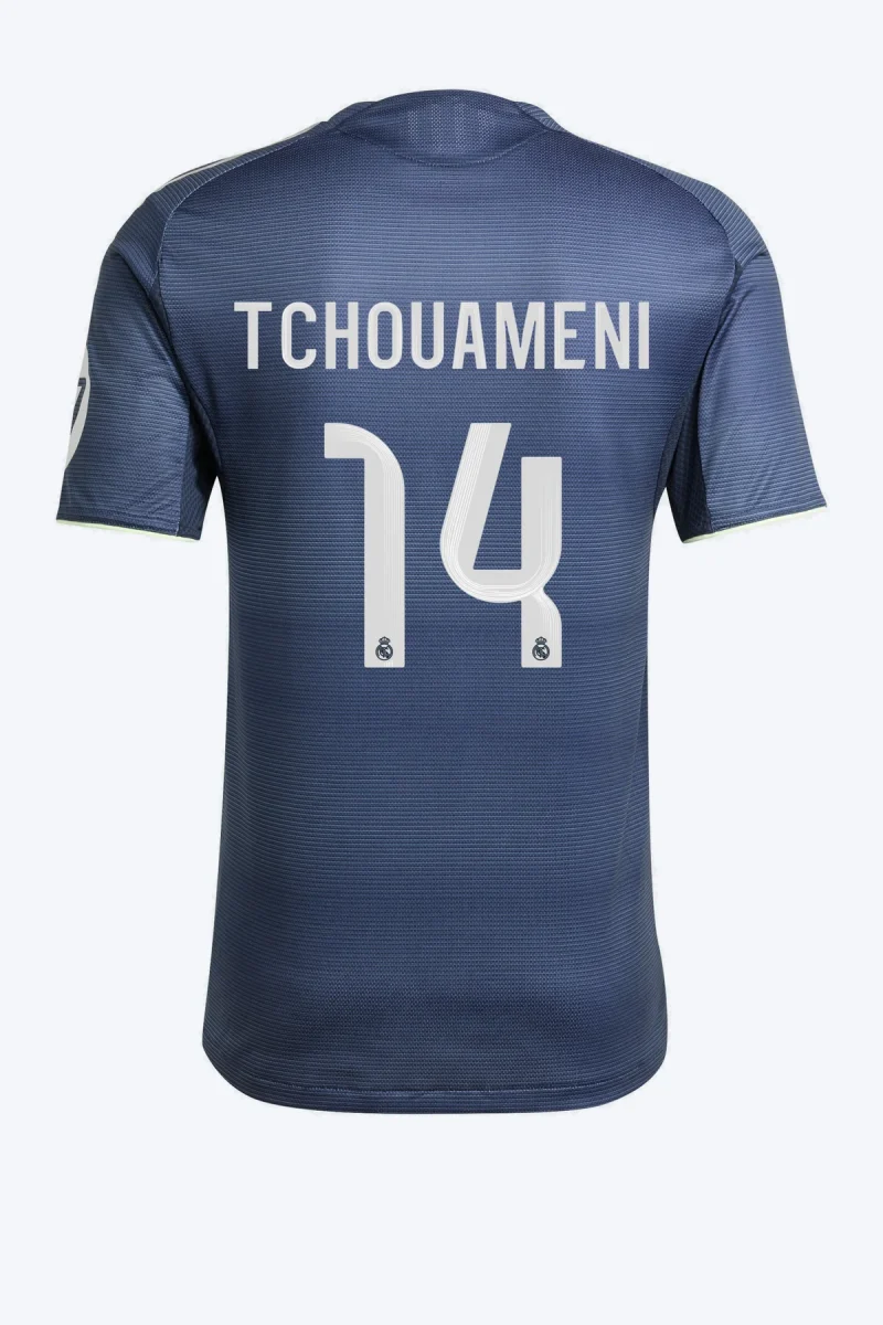 Tchouameni 14 Voetbalshirt - Real Madrid 25/26 Uit Authentic