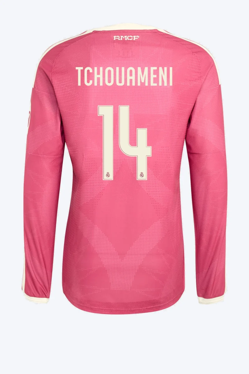 Tchouameni 14 Voetbalshirt - Real Madrid 26/27 Derde Authentic Lange Mouw