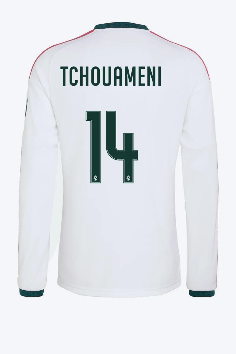 Tchouameni 14 Voetbalshirt - Real Madrid 26/27 Thuis Lange Mouw