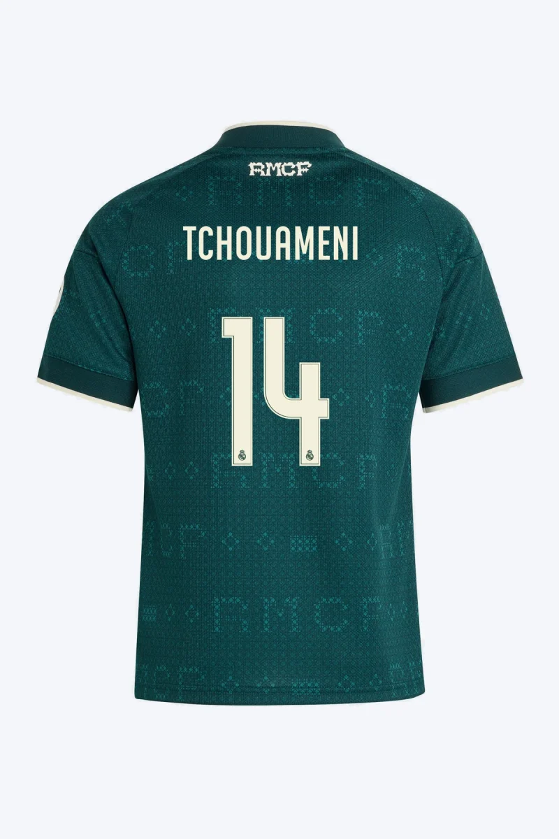 Tchouameni 14 Voetbalshirt - Real Madrid 26/27 Uit Kids