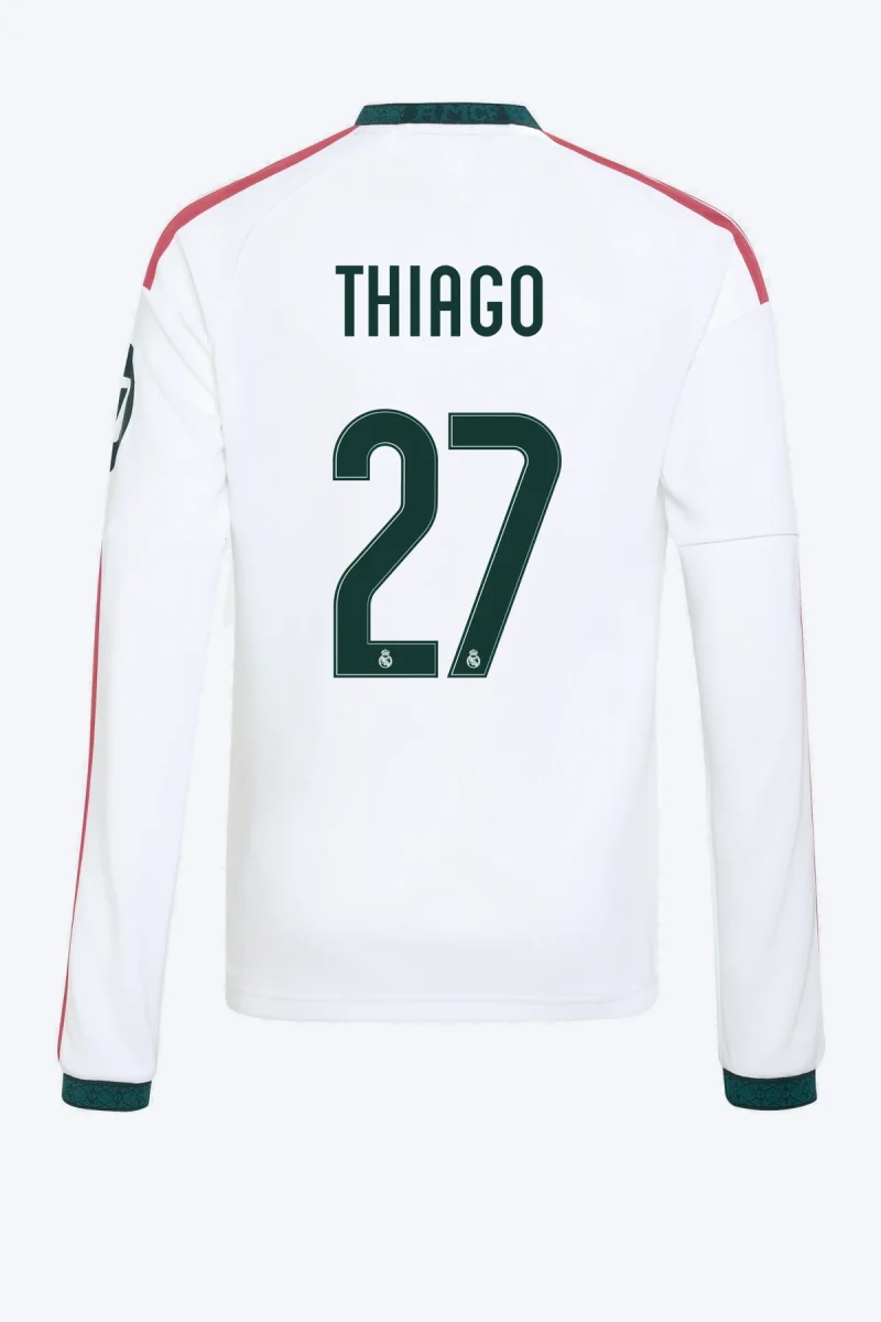 Thiago 27 Voetbalshirt - Real Madrid 26/27 Thuis Lange Mouw Kids