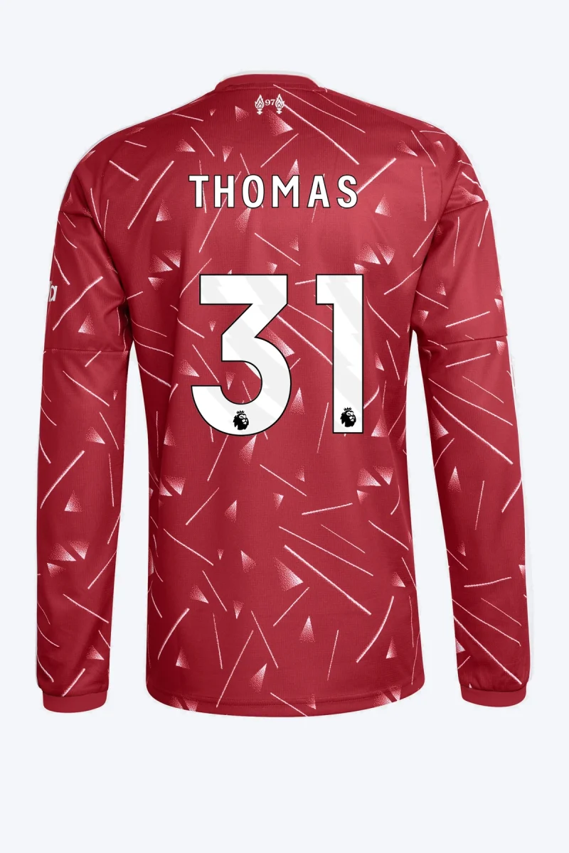 Thomas 31 Voetbalshirt - Liverpool FC 26/27 Thuis Lange Mouw