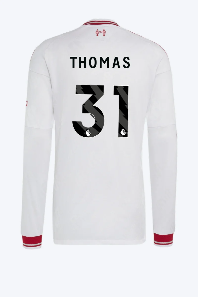 Thomas 31 Voetbalshirt - Liverpool FC 26/27 Uit Authentic Longsleeve
