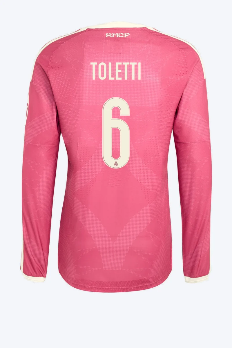 Toletti 6 Voetbalshirt - Real Madrid 26/27 Derde Authentic Lange Mouw