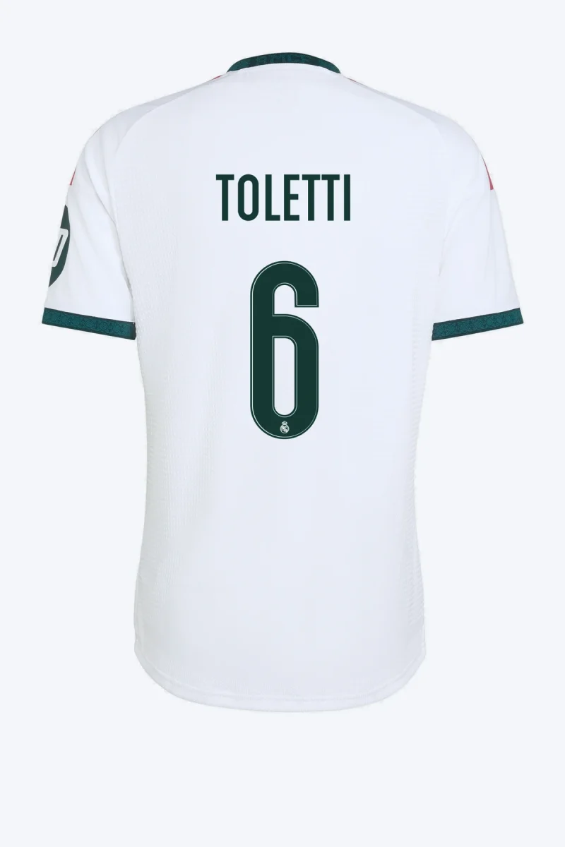 Toletti 6 Voetbalshirt - Real Madrid 26/27 Thuis Authentic