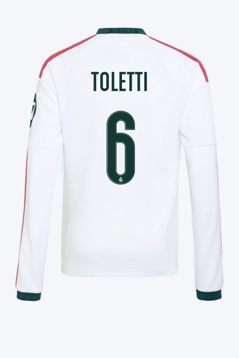 Toletti 6 Voetbalshirt - Real Madrid 26/27 Thuis Lange Mouw Kids